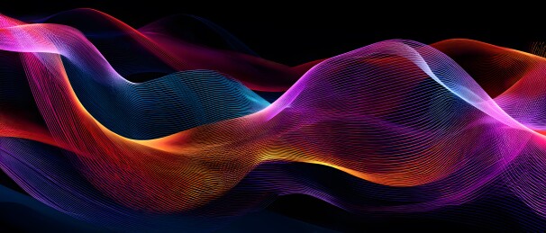 抽象线条流动 炫彩光影艺术