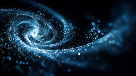 深邃宇宙中的螺旋星系