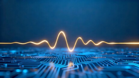 电波电路板科技商业视觉场景