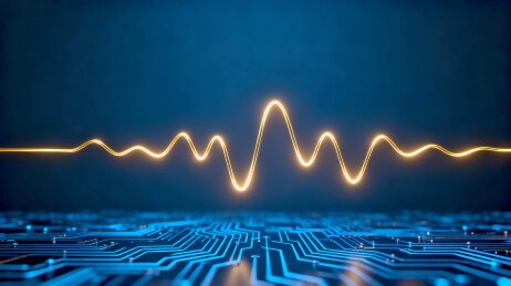 电波电路板科技商业视觉场景