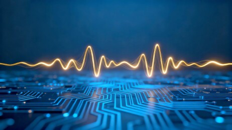 电波电路板科技商业视觉场景