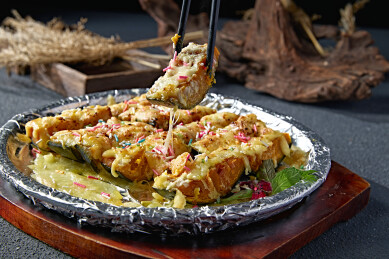 奶香芝士焗贝贝瓜