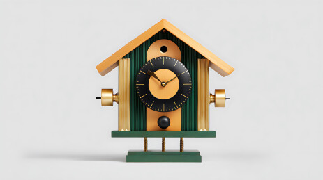 精美复古钟表场景