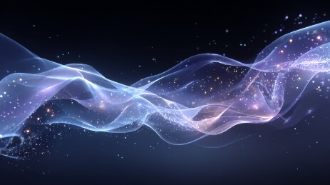 抽象发光波浪图案