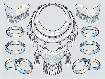 苗族银饰传统饰品图案