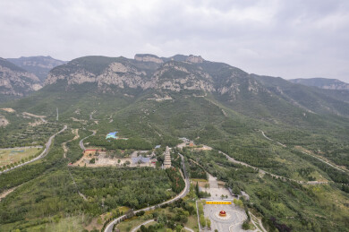 响堂山风景区航拍风景
