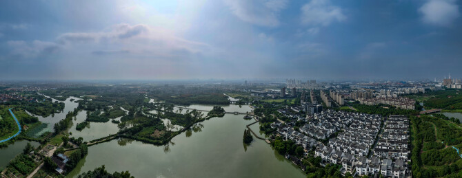 常州经开区宋剑湖湿地公园风光