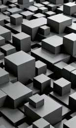 灰色立方科技感立体设计场景