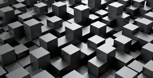 灰色立方科技感立体设计场景