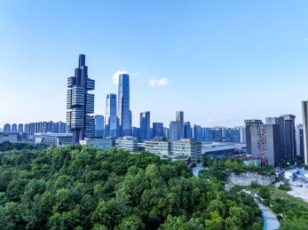 贵阳城市地标建筑航拍