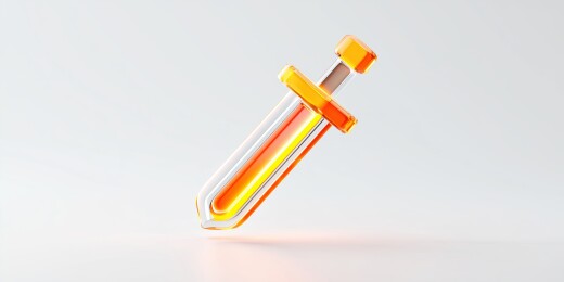 白底珠光色游戏装备透明兵器短剑3D卡通图
