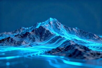 山脉科技地形景观展示场景