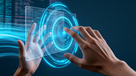 科技未来感触屏交互画面