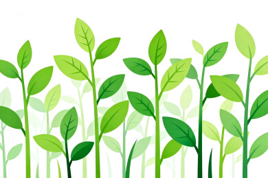 绿色植物生机勃勃