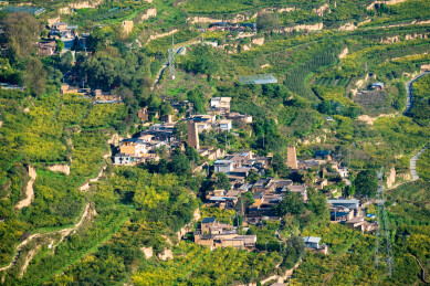 四川阿坝汶川县布瓦村布瓦羌寨黄泥碉堡碉楼