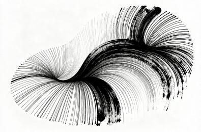 黑白的抽象墨迹笔刷泼墨艺术