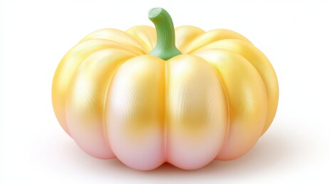 金色光泽南瓜物体