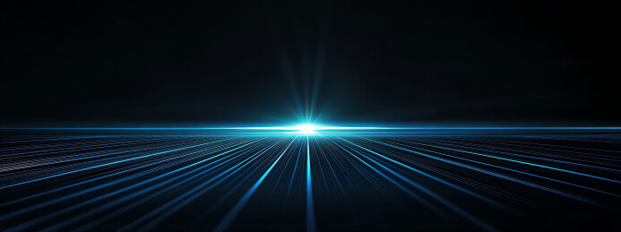 夜空穿梭的光速线商务科技风背景