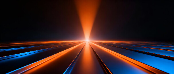 抽象地平线光束轨迹科技感背景