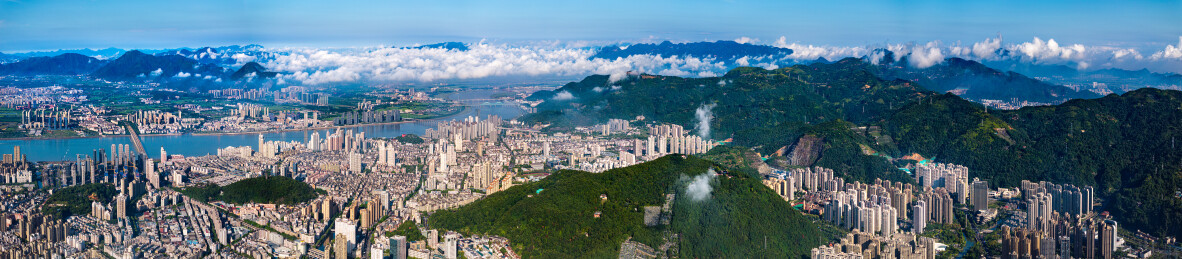 中国浙江温州瑞安全景