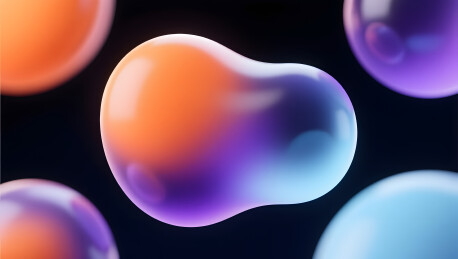 抽象三维图形融合渐变背景