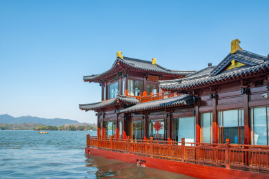 浙江杭州西湖游船