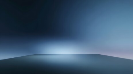 渐变蓝色调的空旷光影场景