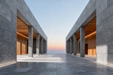 现代建筑廊道设计