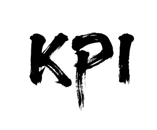 KPI矢量书法手写毛笔字
