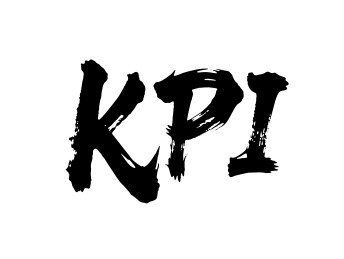 KPI矢量书法手写毛笔字