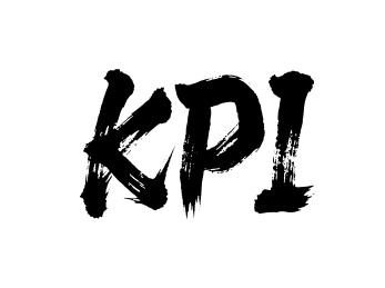KPI矢量书法手写毛笔字
