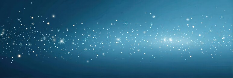 蓝色背景闪烁白点