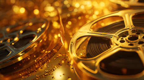 黑金胶片轮影视奢华场景设计图