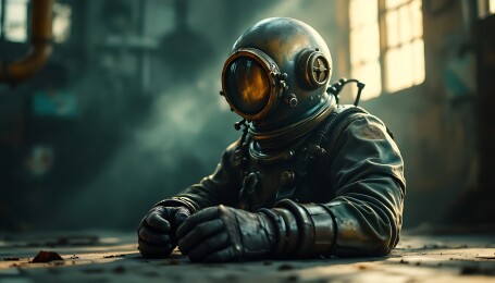 废墟中的潜水员