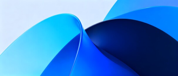 蓝色渐变曲面流动形态
