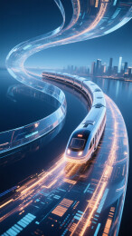 未来科技感高速列车