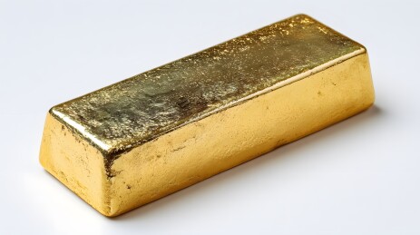 金条特写，金色财富象征