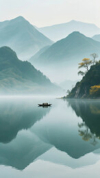 中式国风山水画