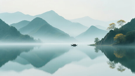 中式国风山水画