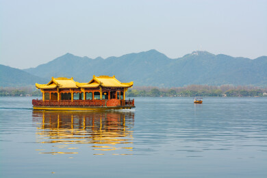 浙江杭州西湖画舫