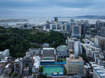 中国澳门东望洋山、东望洋炮台和东望洋灯塔