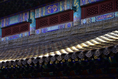 河北承德普陀宗乘之庙小布达拉宫古建筑屋檐