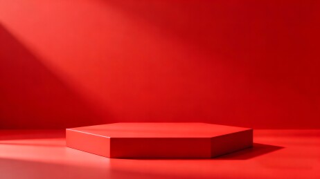 简约红色展台陈列背景