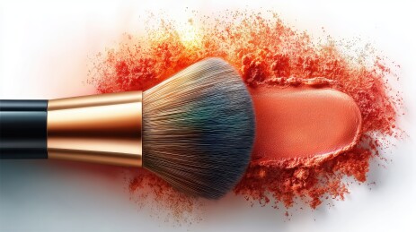 化妆刷与腮红美妆产品