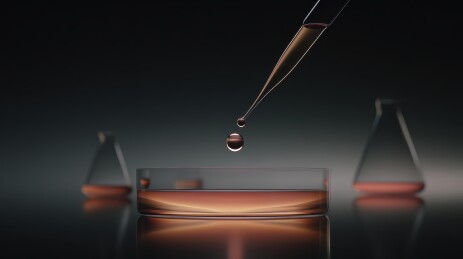 实验室滴管与培养皿实验