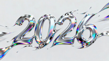 液态金属水银质感艺术字2026