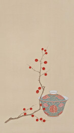 古风唯美极简茶盏