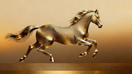 金色奔跑马