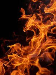 炽热火焰动态纹理插画