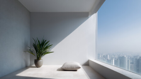 窗边光影休憩角落